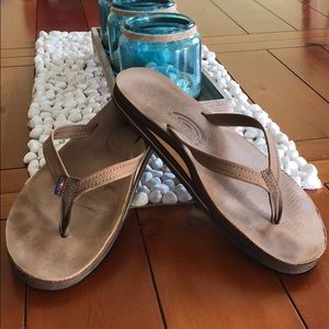 Rainbow 🌈 flip flops 302 thin strap